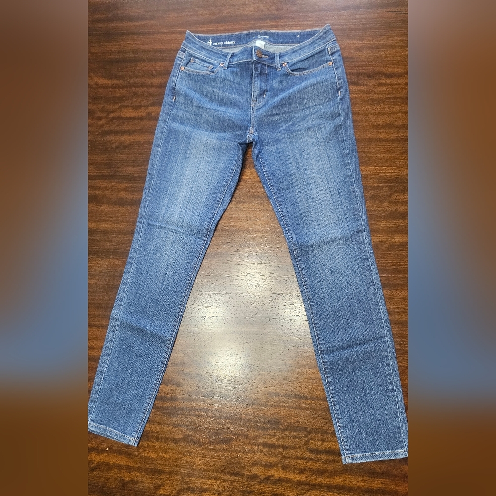 LOFT Women's Skinny Jeans in Classic Blue